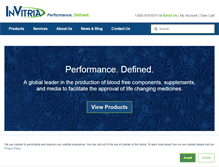 Tablet Screenshot of invitria.com
